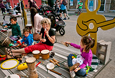 Children's workshop at the Harvest Moon Festival